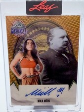 Sports Card Singles Nika Muhl 1/1 Leaf Metal 2026 Autographed