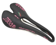 Selle SMP Dynamic Lady's Saddle (Black/Pink) (AISI 304 Rails)