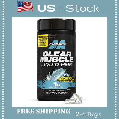 HMB Supplements 1000Mg, Clear Muscle (42 Liquid Softgels) - Highest Grade HMB fo