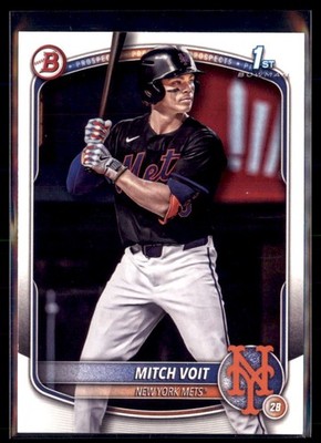 2025 Bowman Draft Paper Mitch Voit Mets BD-71 1st Bowman 5 card lot