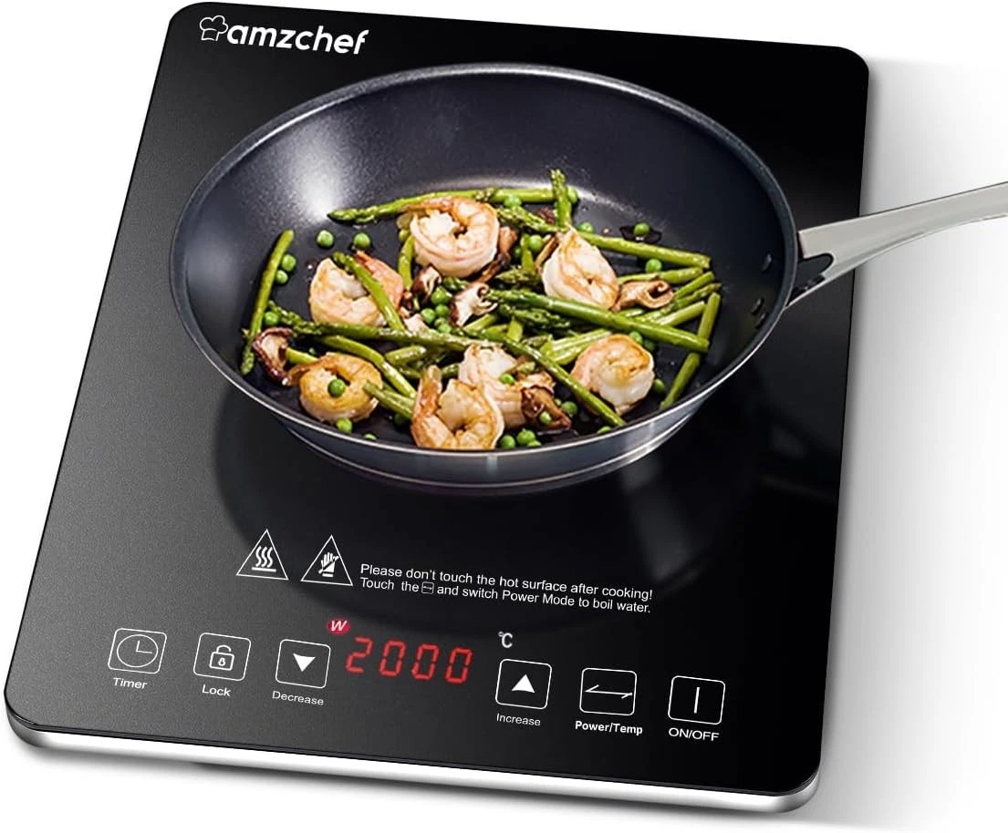 AMZCHEF Single Induction Cooker, Ultra-thin Induction Hob with Fashion Look, 10-
Opens in a new wind