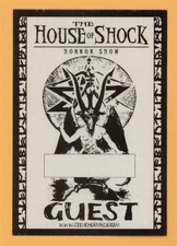 The House of Shock Horror Show 2016 Concert Tour GUEST Backstage Pass