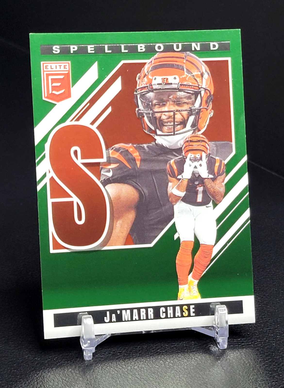 Ja'Marr Chase - 2025 Panini Donruss Elite Football - Spellbound "S" #18 Green