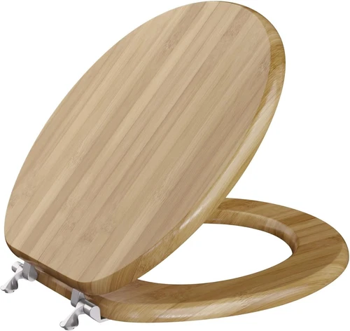 Comfort Seats C3B2R220BN Toilet Seat, Round, Rattan Bamboo  - Picture 1 of 2