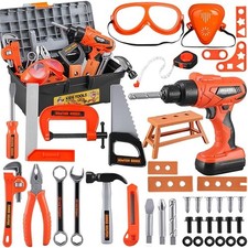 Set de Herramientas Zealous 48 pcs para Ni os, Caja y Taladro Electr nico, 3-8 a