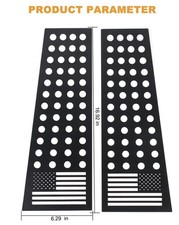 2pcs Black Pillar Posts Door Trim Fit For For...