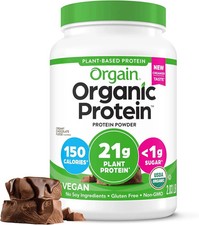 Orgain - Organic Protein Powder, Vegan , Creamy Chocolate Fudge, 2.03 LB 920 g 