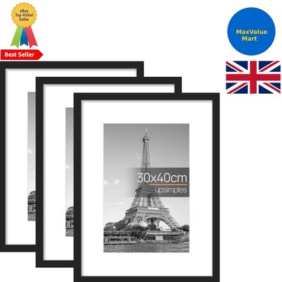 Vielseitige Bilderrahmen 30x40cm zum Wandhängen - 3er Pack mit Passepartout inklusive