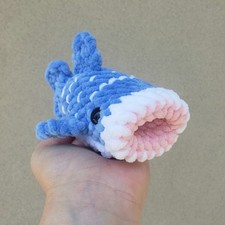 Whale Shark Plush Handmade Crochet Amigurumi Plushie Shark Stuffed Toy