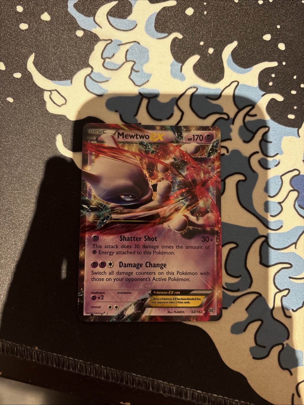 Pokemon Mewtwo EX TCG Ultra Rare Holo Card 62/162 XY Breakthrough