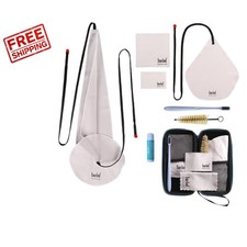 Sax Cleaning Kit with Microfiber Cloths  Mouthpiece Brush, Dark Gray