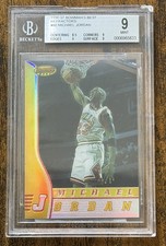 1996-97 BOWMAN'S BEST REFRACTOR MICHAEL JORDAN * RARE * MINT * #80 BGS 9