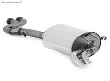 Fox Edelstahl Racing-Anlage Mercedes E-Klasse W124 Limo 2x55mm Dieseloptik