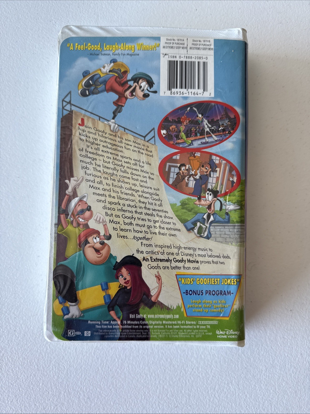 An Extremely Goofy Movie VHS 2000 Disney Video Tape Sequel Clamshell New!