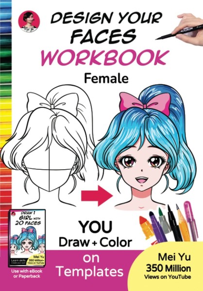 Zeichenbuch Frauen: Gesichter Zeichnen, Augen & AusdrüCke, Anime Manga, AnfäNger-image