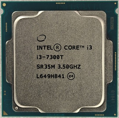 Intel Core i3-7300T SR35M Dual Core Processor 3.5 GHz, Socket LGA1151, 35W CPU