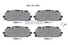 BREMSBELAGSATZ FÜR AUDI Q5 (FYB, FYG), AUDI Q7 (4MB, 4MG, 4MQ) - TEXTAR 2586101