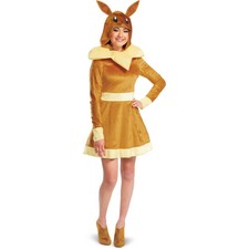 Disguise Eevee Deluxe Adult Costume Dress With Hood 120479 Pokemon