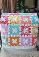 New Baby Girl Handmade Patchwork Quilt Shower Gift