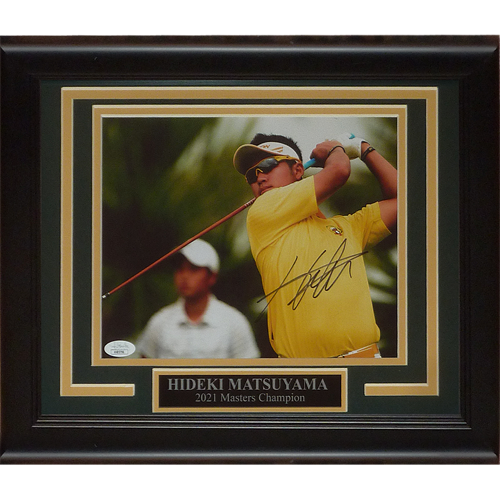 Hideki Matsuyama Autographed Signed Deluxe Framed 8x10 Photo - JSA 