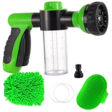 Kamirola High Pressure 8 in 1 Car Wash Brush Foam Gun,Garden Hose Nozzle Foam...