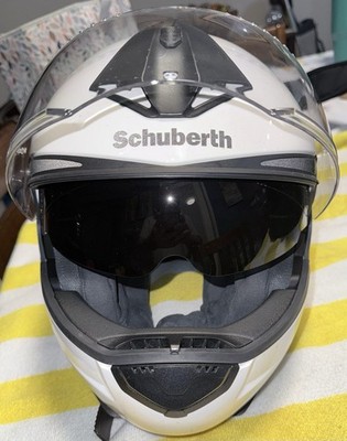 Schuberth C3 Pro Helmet Silver Size M-57-7 1/8, Made in Germany
