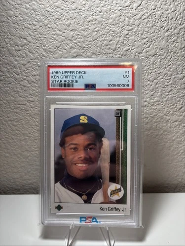 1989 Upper Deck - Star Rookie Ken Griffey Jr #1 (RC) PSA 7 Seattle Mariners