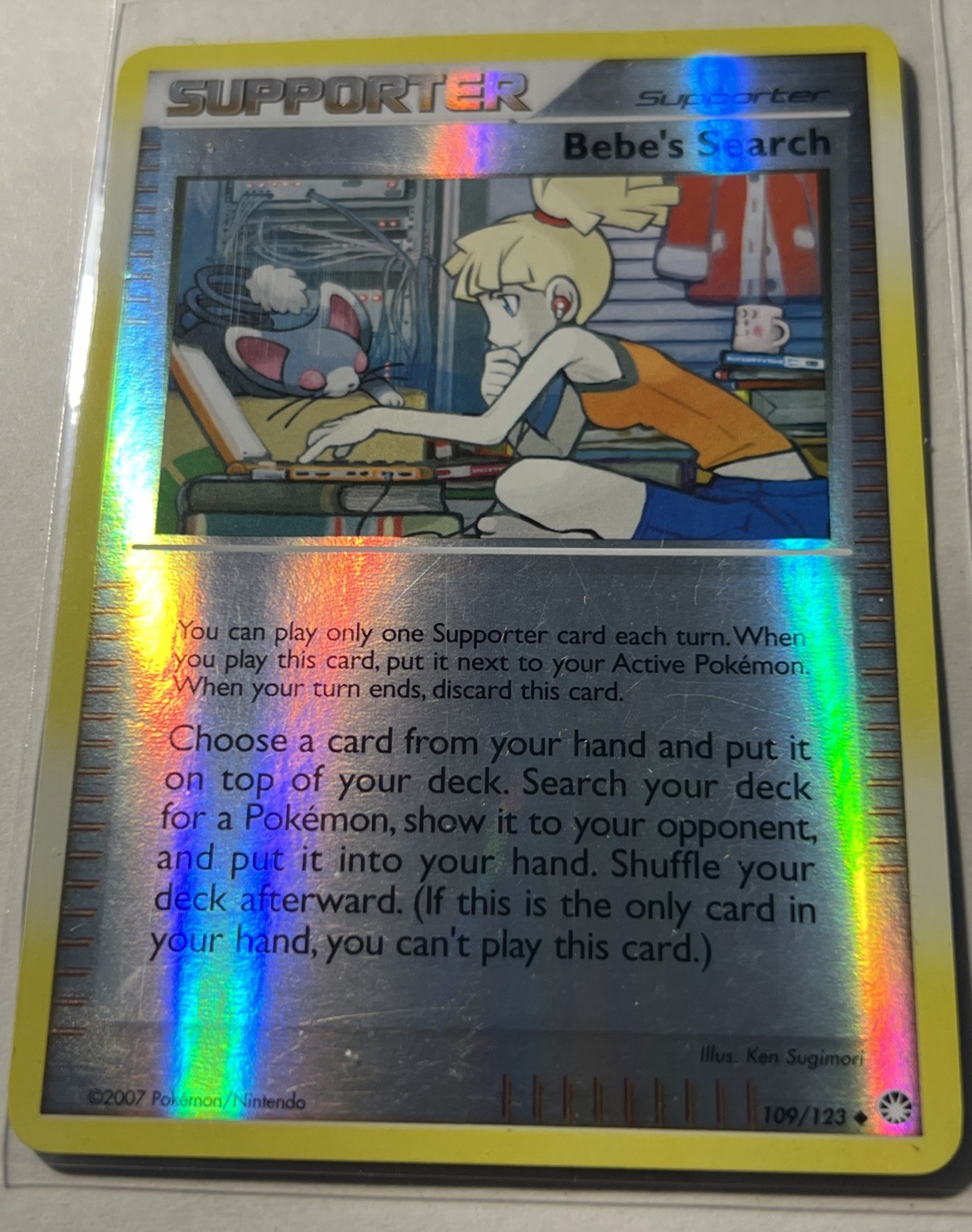 Bebe's Search 109/123 Mysterious Treasures Reverse Holo Lightly Played EX