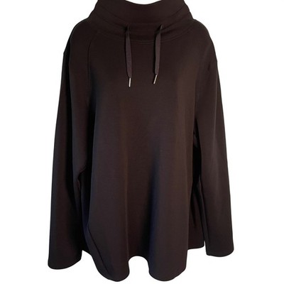 Spanx Airessentials Black Got Ya Covered Mock Neck Sweatshirt Size 2X Modal