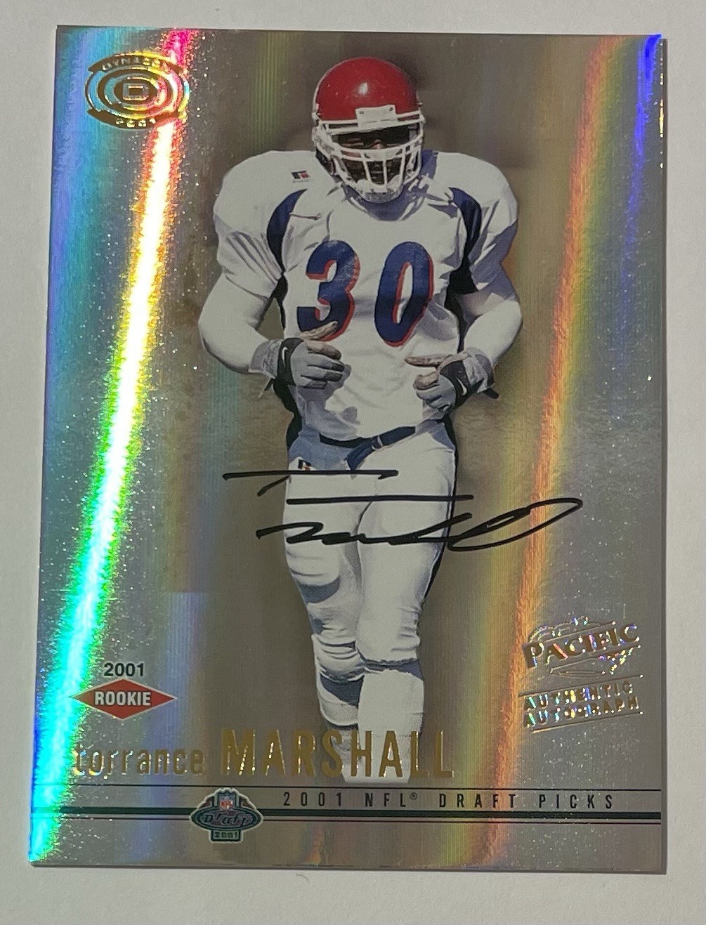 Torrance Marshall Pacific Dynagon #141 Autograph
