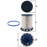 Kraftstofffilter Mahle KX 493D FüR Audi Bentley VW Q7