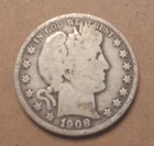 1908 BARBER HALF DOLLAR