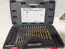 62Pcs Screw Extractor Set with Left Hand Dril...