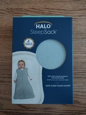 NWT Halo Sleep Sack Blue Size Medium 6-12 Months 100 Cotton Sage