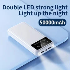 50000mAh Power Bank Fast Charging Battery Pack with USB C for Cell Phones