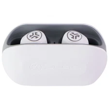 JLab Go Air True Wireless Bluetooth Earbuds + Charging Case - White