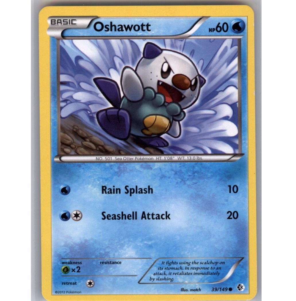 Oshawott Regular Common Boundaries Crossed 39/149 NM