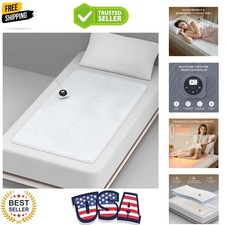 MINI Twin Size Electric Heated Mattress Pad - Bed Warmer with Memory  Prehea...