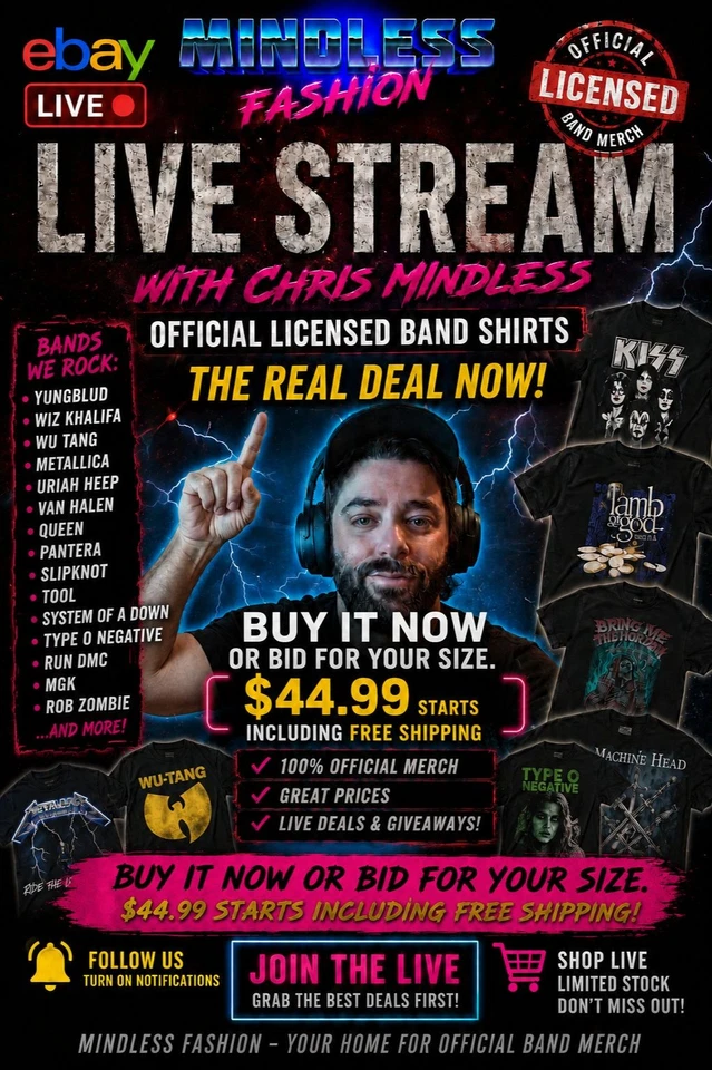 🔥 Official Music Merch LIVE – What have we got tonight? Don't miss out!