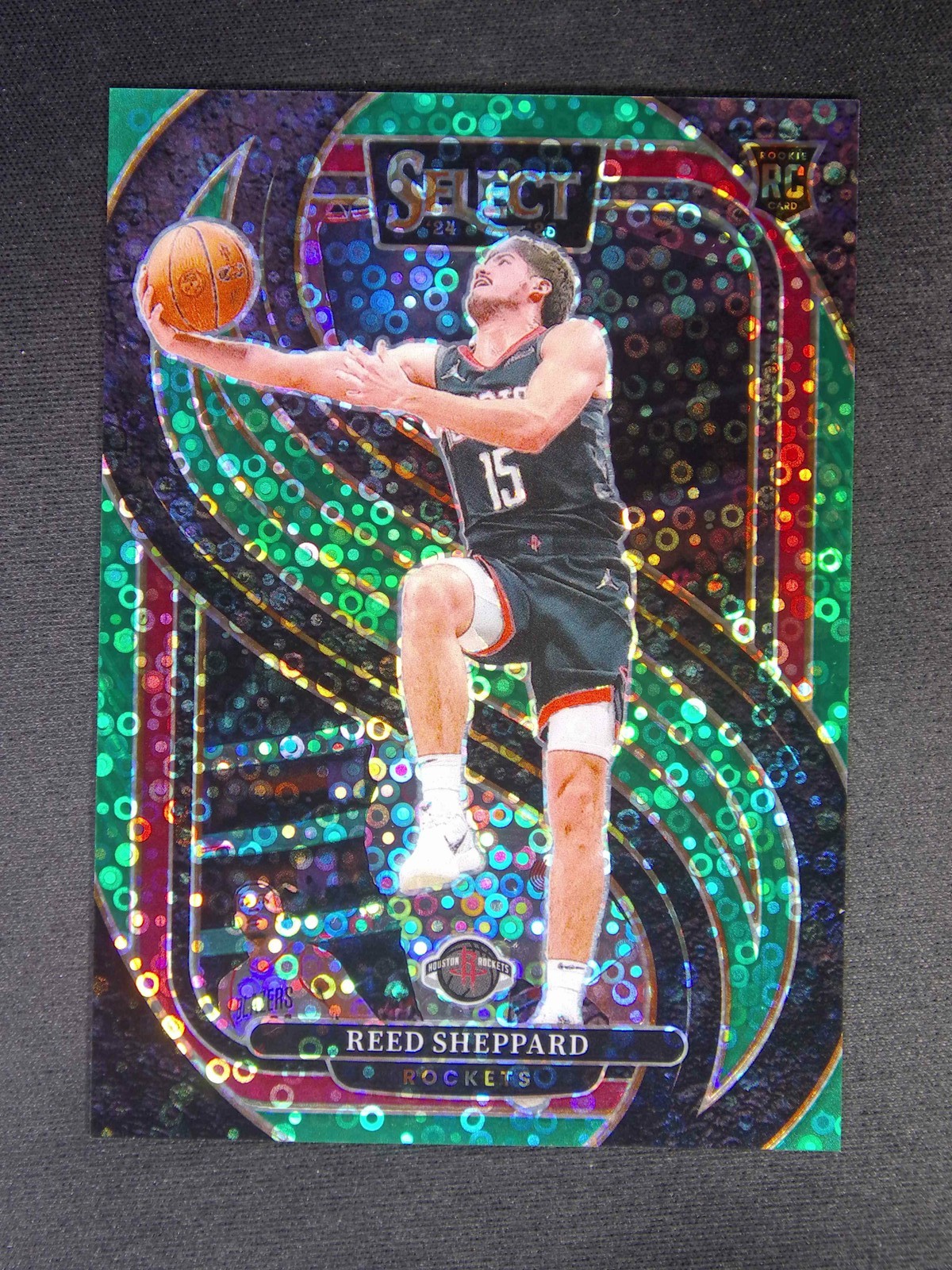 2024-25 Panini Select Reed Sheppard #181 RC Rookie Premier Green Disco /5