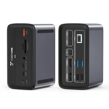 MacBook Docking Station Dual 4K@60Hz, 16-in-2 USB C Docking Station with 2 HD...