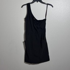 G by Guess Women Black One Shoulder Mini Dress size XS.
