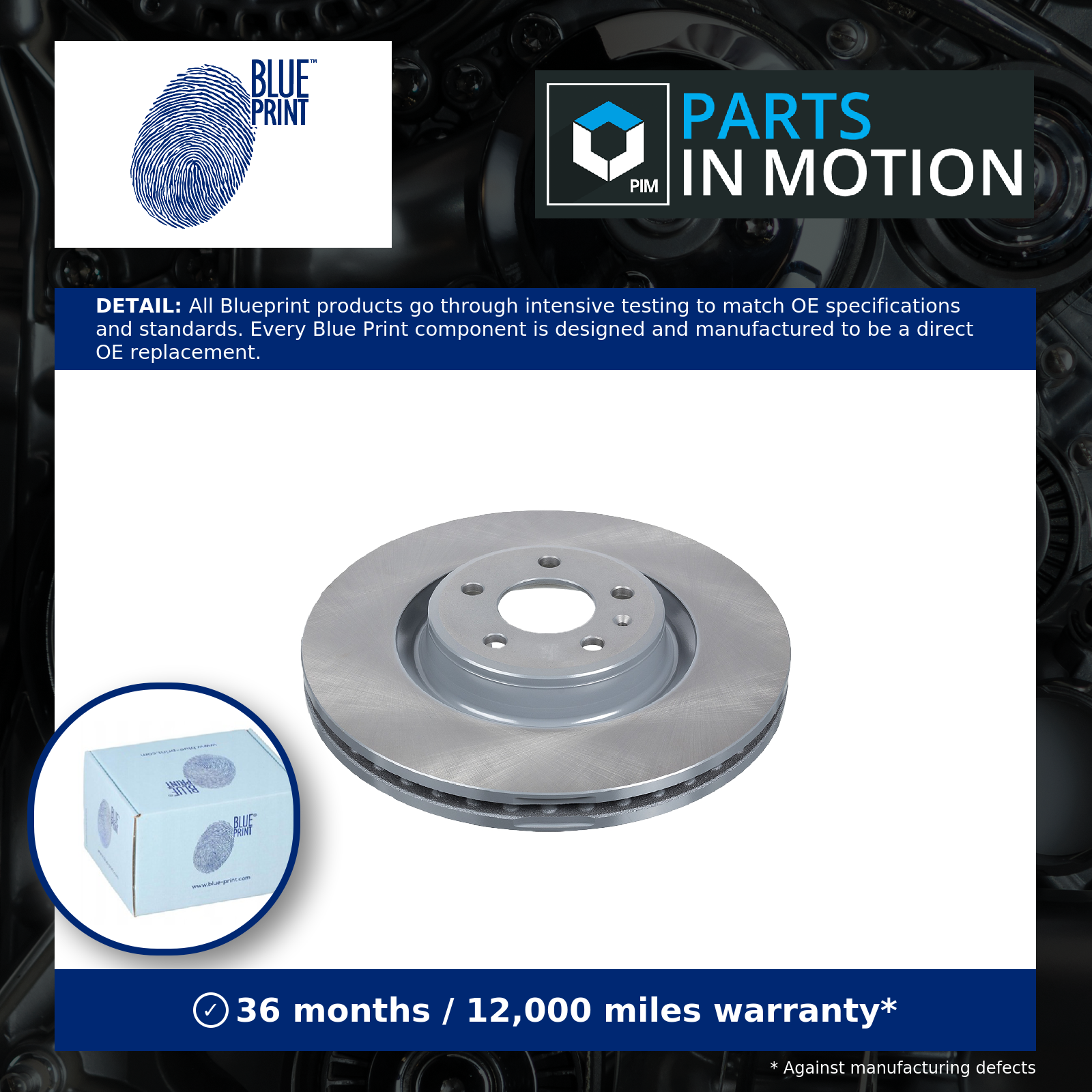2x Brake Discs Pair Vented fits AUDI S4 B8 3.0 Front 11 to 15 345mm Set Quality - Image 10