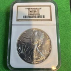 1987 American Silver Eagle Coin - NGC MS69 ***.999 Fine Silver