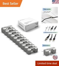 Magnetic Cord Holder, Heavy Duty Neodymium Magnets for Cord Management 10-Pac...