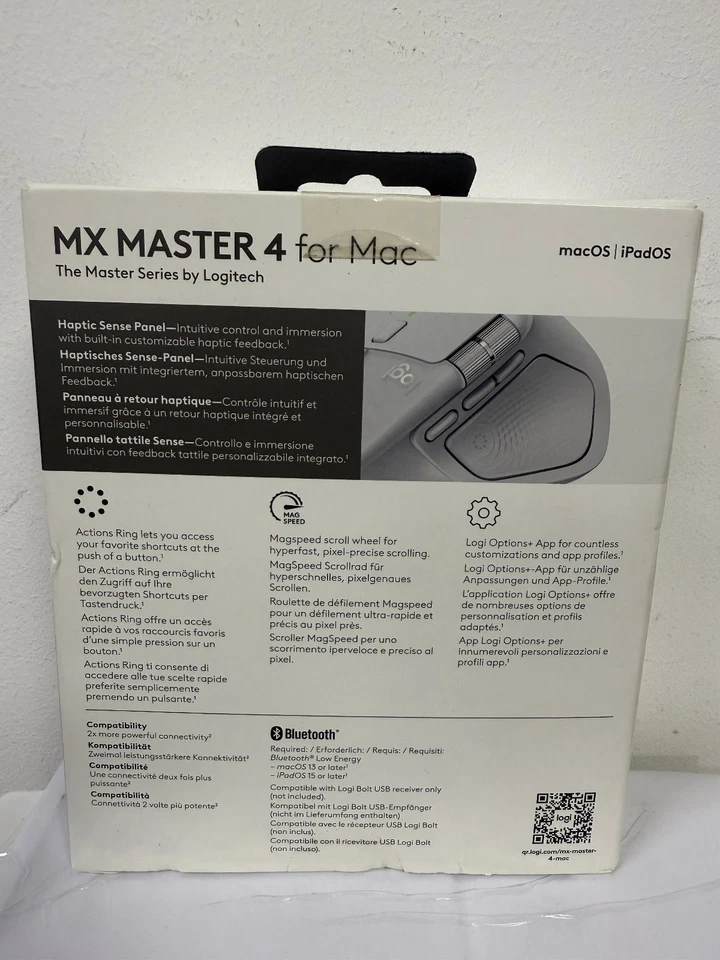LOGITECH MX MASTER 4 HIGH PERFORMANCE WIRELESS MOUSE Grey BNIB for Mac OS IpadOS - Image 2 of 4