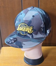 Los Angeles Lakers Hat Cap Snap Back Mens One Size Camo NBA Ultra Game