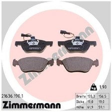 Satz Bremsbeläge Bremsklötze vorne für Alfa Romeo 156 932 GT 937 GTV | 240696