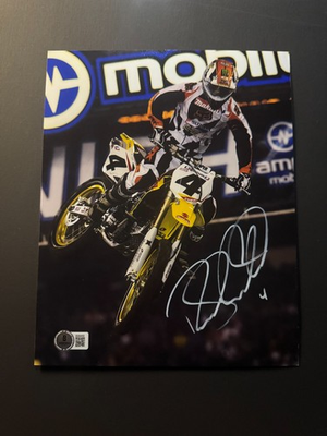 #ad Ricky Carmichael Rare autographed signed AMA MOTO X 8x10 photo Beckett BAS coa $75.00