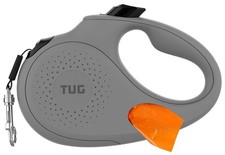 TUG Oval 360 Tangle-Free Retractable Dog Leash with Integrated Waste Bag D